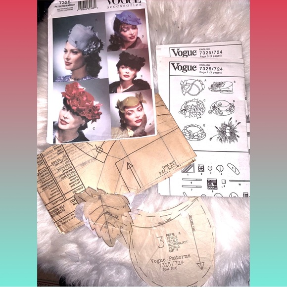 Vogue sewing pattern hats collection - Picture 3 of 3